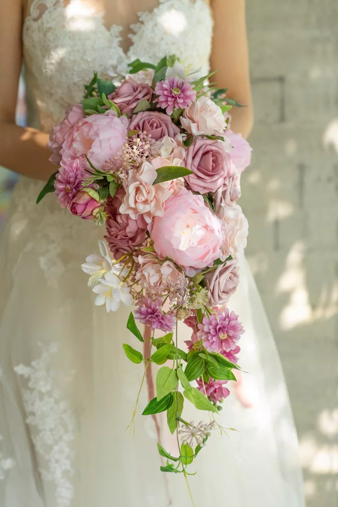 peony hand bouquet