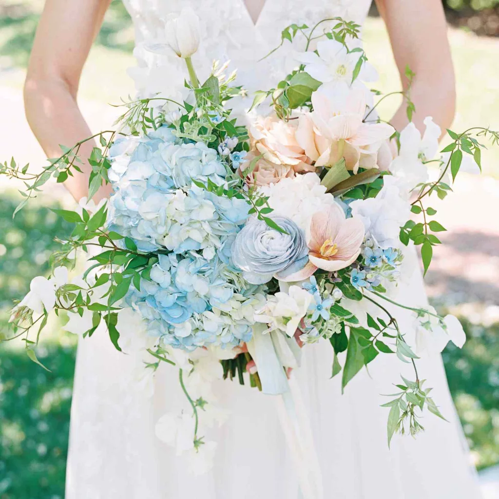 hydrangea hand bouquet